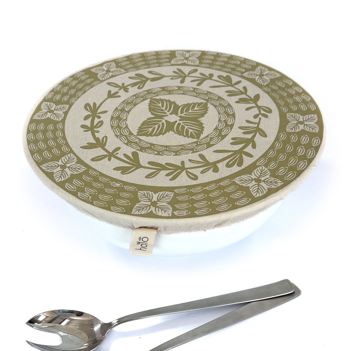 Halo Dish and Bowl Cover Extra Large | Herbs Print