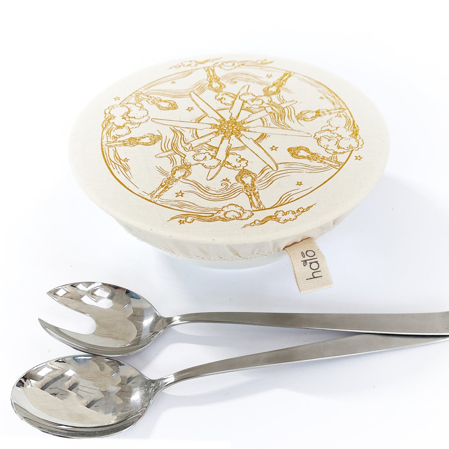 Halo Dish and Bowl Cover Medium | Utensils Print