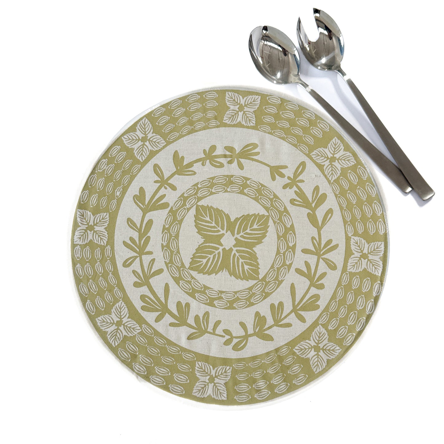Halo Dish and Bowl Cover Extra Large | Herbs Print
