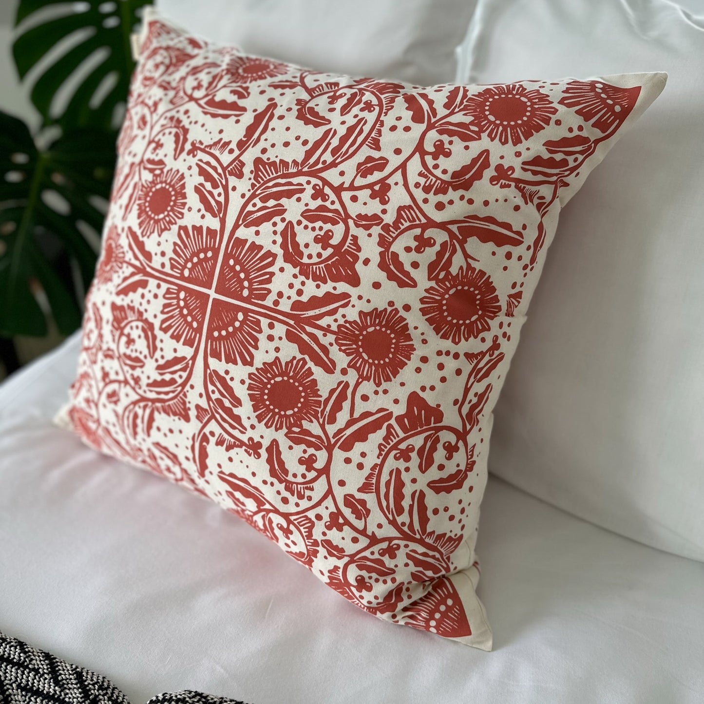 Continental Cushion Cover Madiba Print 60cm (24") square with zip