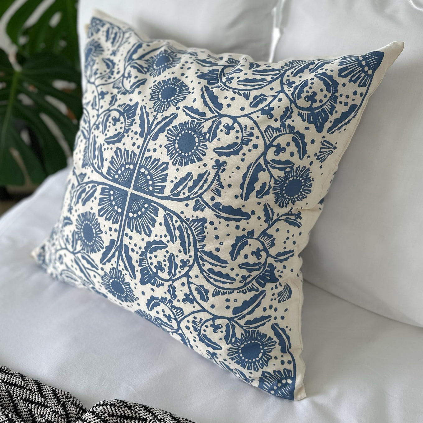 Continental Cushion Cover Madiba Print 60cm (24") square with zip