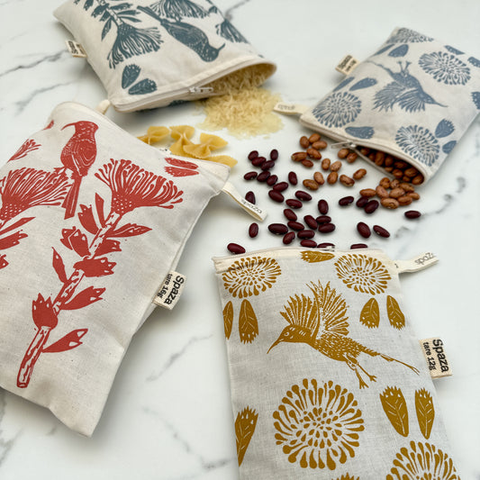 Reusable Zip-Lock Bags | Cotton Set of 2