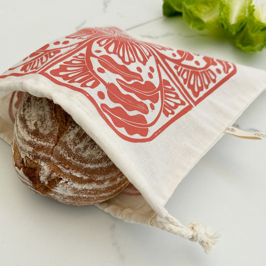 Bread Bag 11.5" Square Cotton | Madiba Print