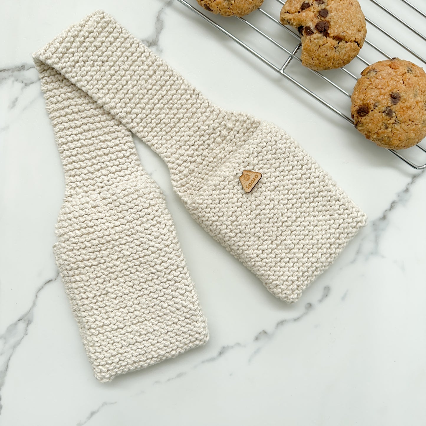 Double Oven Mitts, hand knit cotton, eco-friendly, fair trade amazing heat resistance.