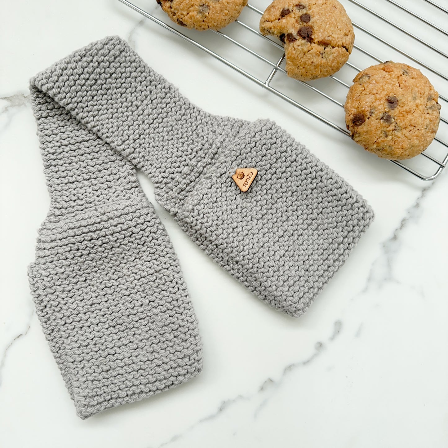 Double Oven Mitts, hand knit cotton, eco-friendly, fair trade amazing heat resistance.
