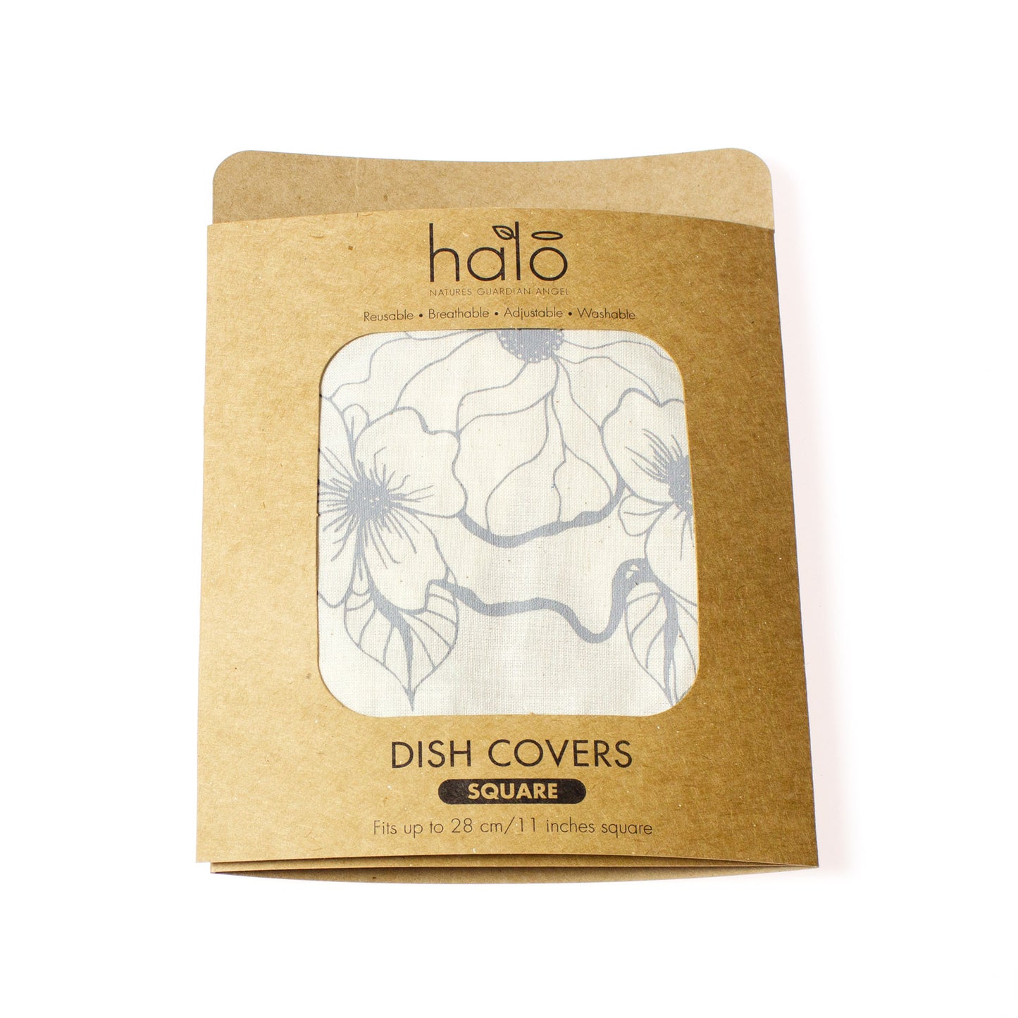 Halo Dish and Casserole Cover Square | Edible Flowers Print