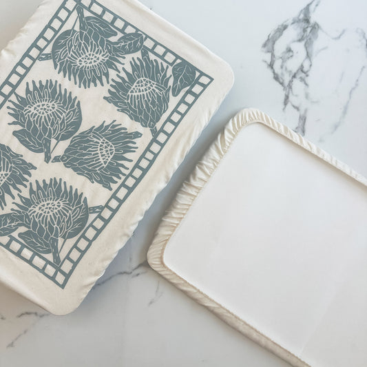Dish Cover Rectangle Set of 3 | Protea Print