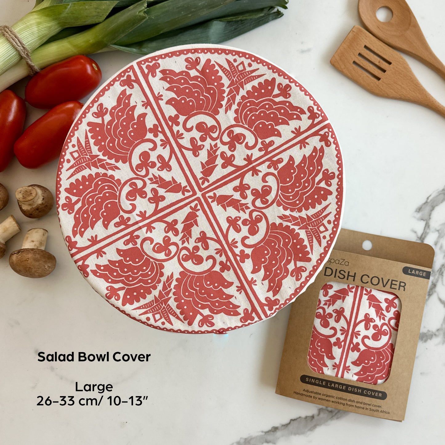 Dish and Bowl Cover Large Madiba Print | your salad bowl cover