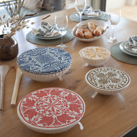 Dish and Bowl Cover Large Madiba Print | your salad bowl cover