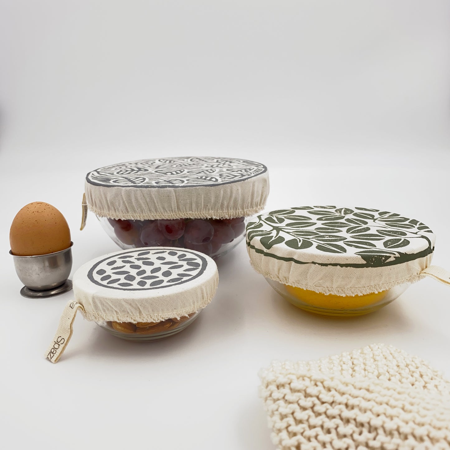 Set of 3 Mini Dish Covers | alternative to plastic wrap