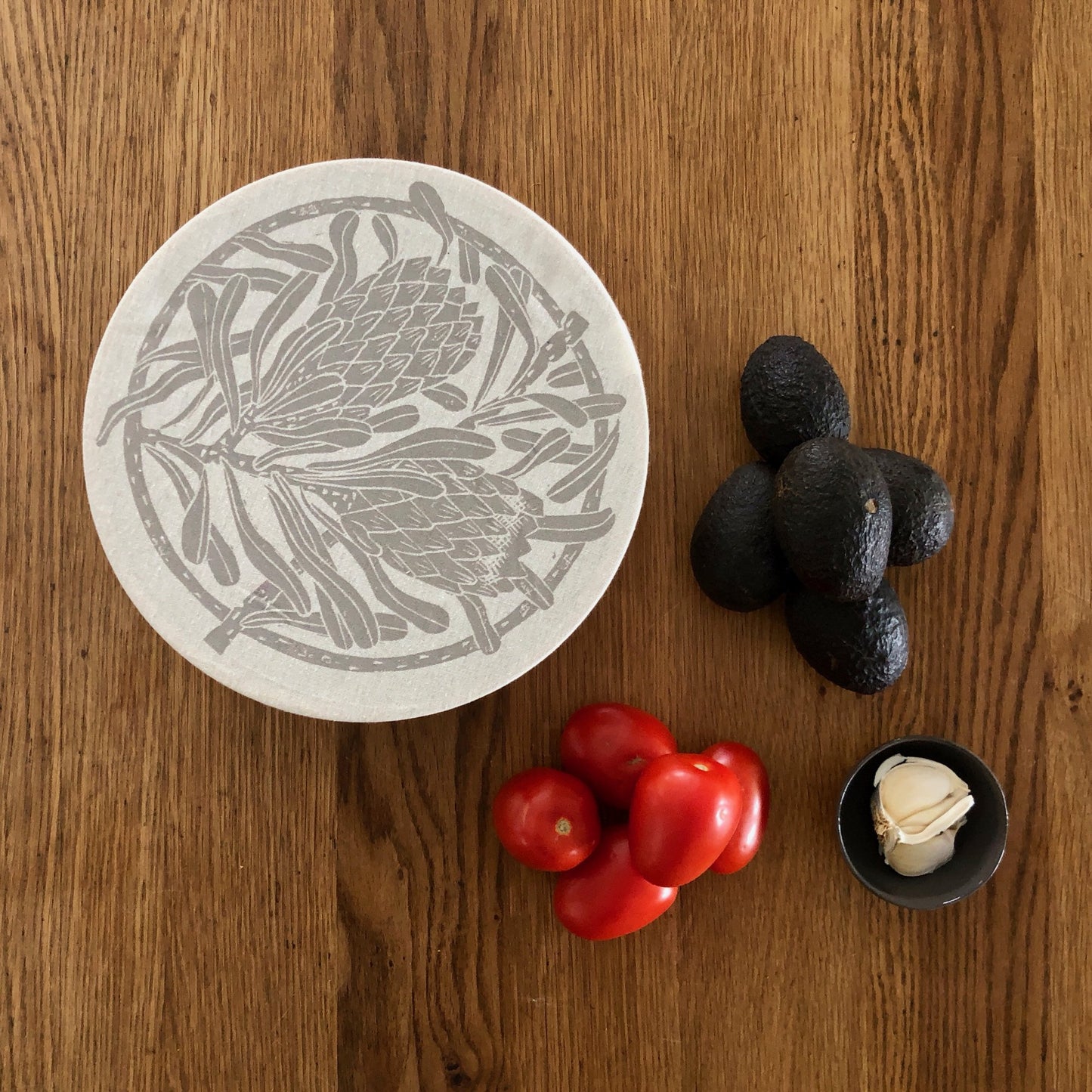 Dish and Bowl Cover Medium | Protea Print