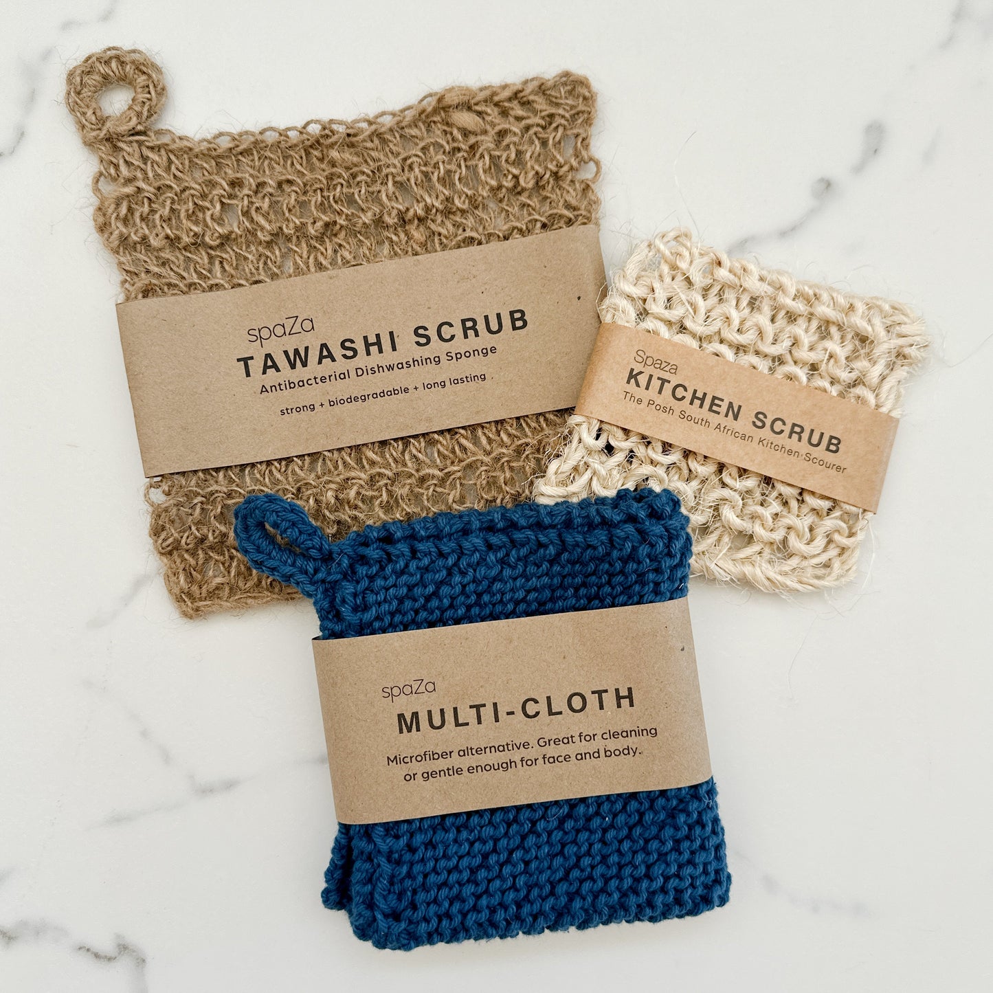 Washing Up Set | eco-friendly dishwashing cloth, tawashi and kitchen scrub