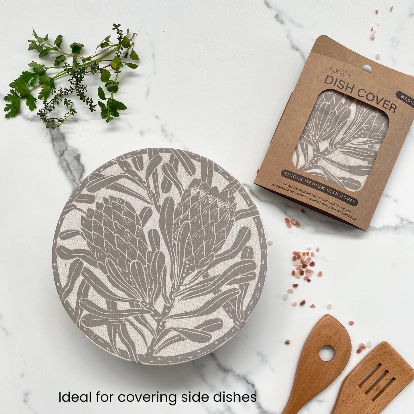 Dish and Bowl Cover Medium | Protea Print