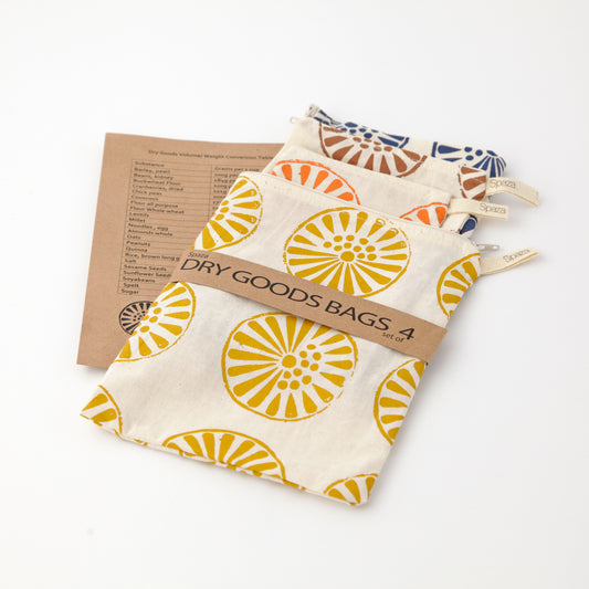 Reusable Zip-Lock Bags | Cotton Set of 4