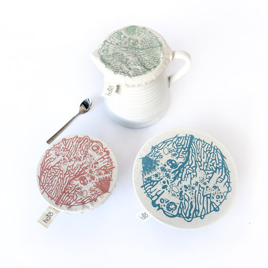 Halo Dish and Bowl Cover Small Set of 3 | Miro van der Vloed Print