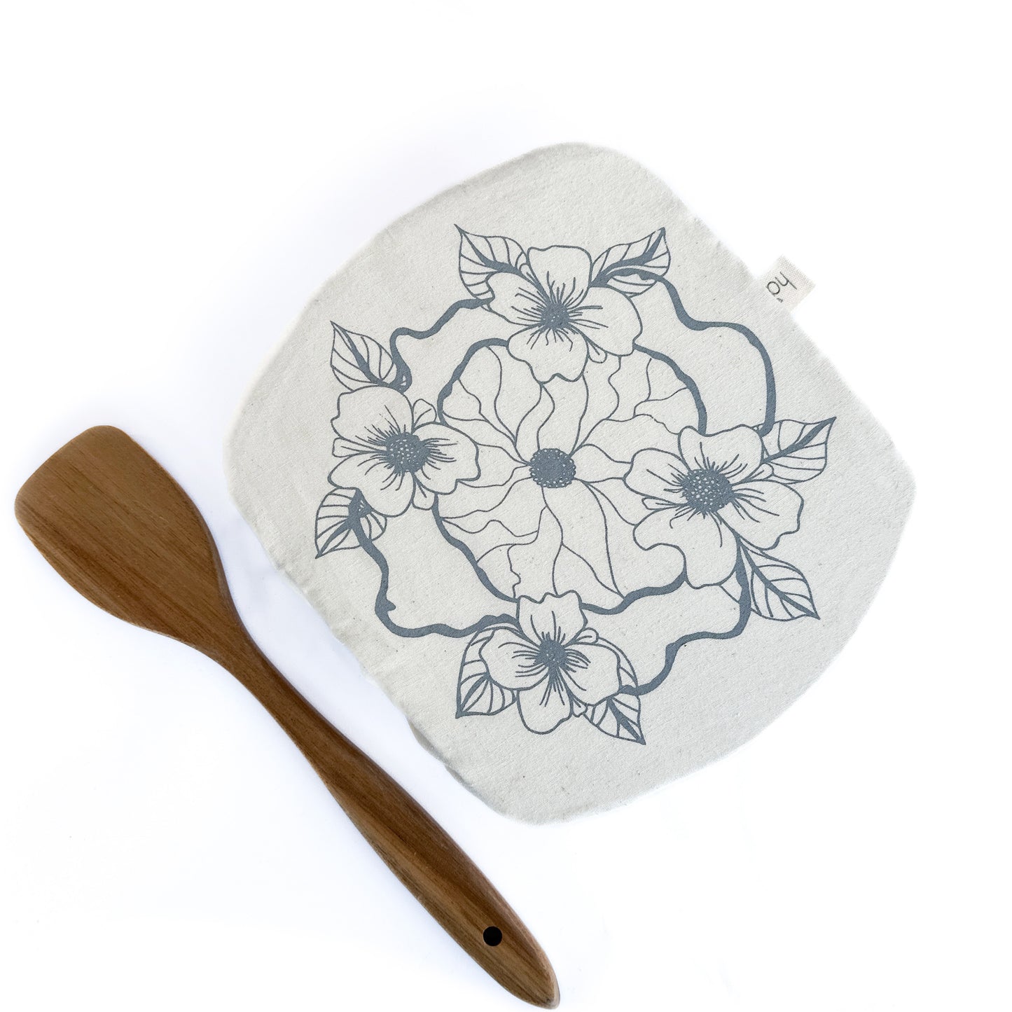 Halo Dish and Casserole Cover Square | Edible Flowers Print