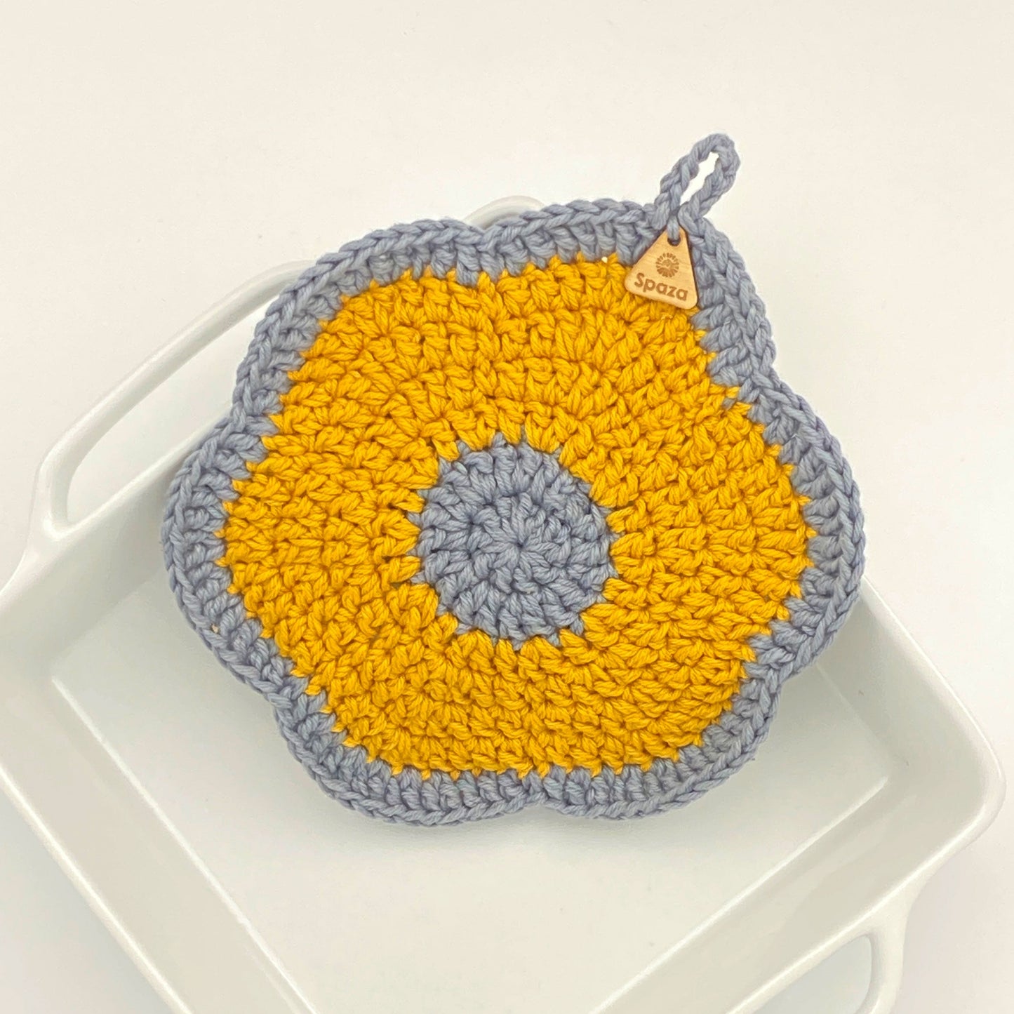 Pot Holder Crochet Flower | Oven Mitt