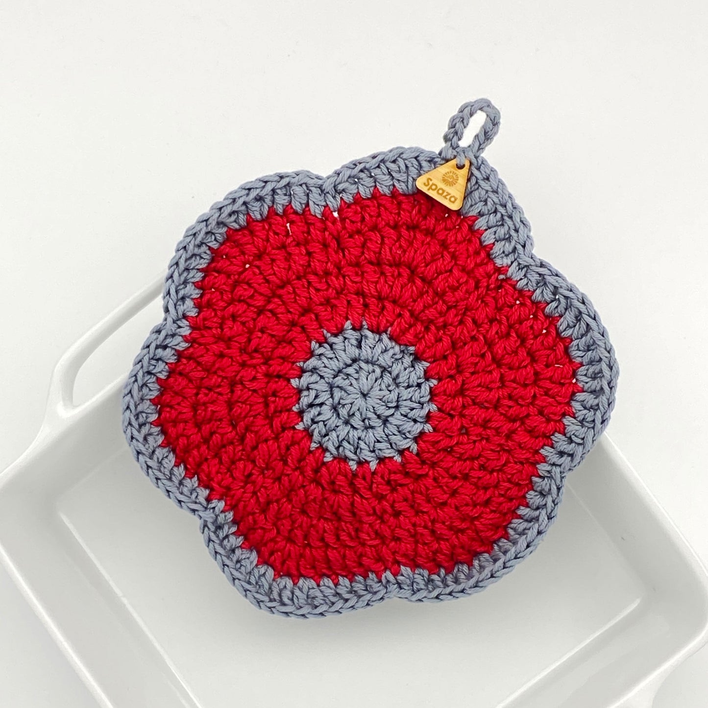 Pot Holder Crochet Flower | Oven Mitt