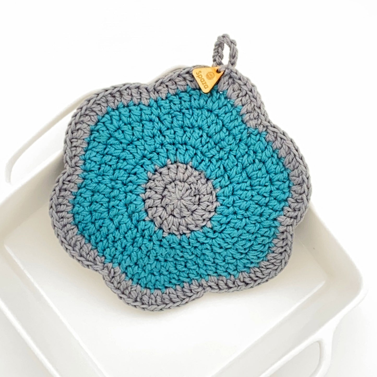 Pot Holder Crochet Flower | Oven Mitt