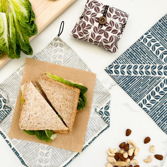 Food Wrap Set of 3 | easy fabric wrap for on the go