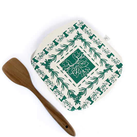 Halo Dish and Casserole Cover Square | Herbs Print