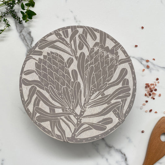 Dish and Bowl Cover Medium |  Protea Print