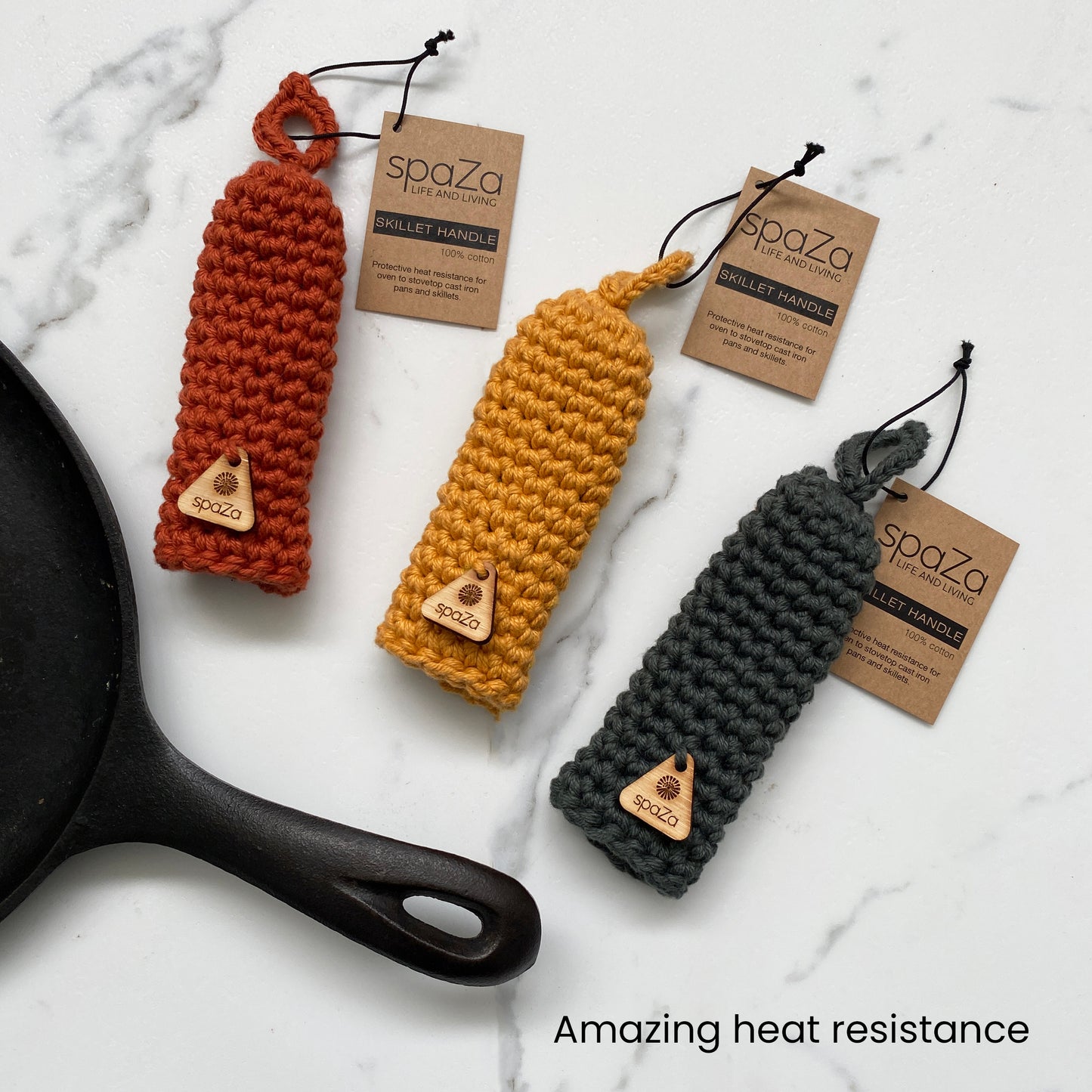 Skillet Handle Covers 3-Pack heat resistance for skillets and kettles