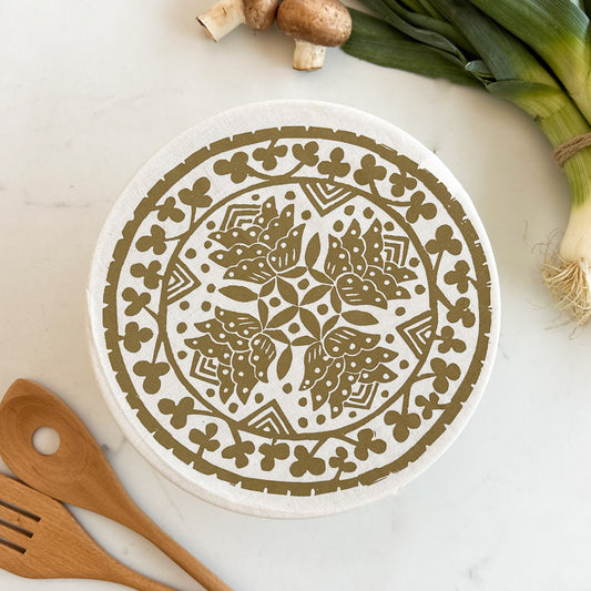 Dish and Bowl Cover Medium Madiba Print | handy everyday cover