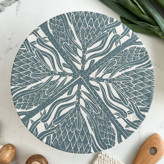 Dish and Bowl Cover Extra Large | Protea Print