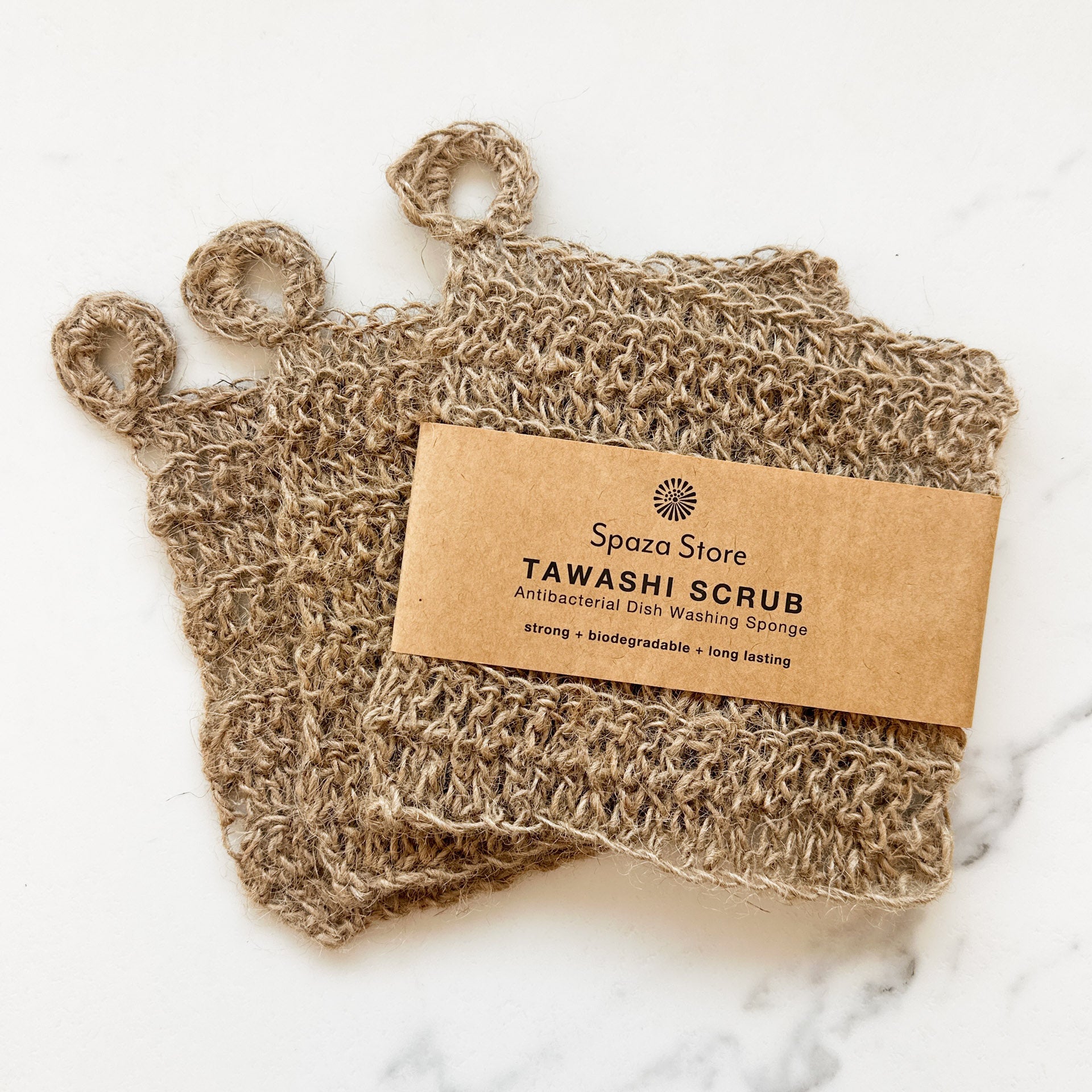 Tawashi Kitchen Sponge 3-Pack eco-friendly dishwashing scrub