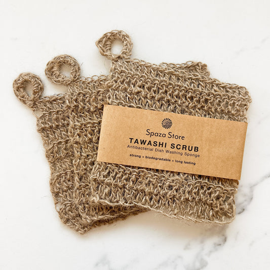 Tawashi Kitchen Sponge 3-Pack eco-friendly dishwashing scrub