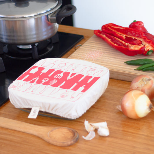 Halo Dish and Casserole Cover Square | Utensils Print