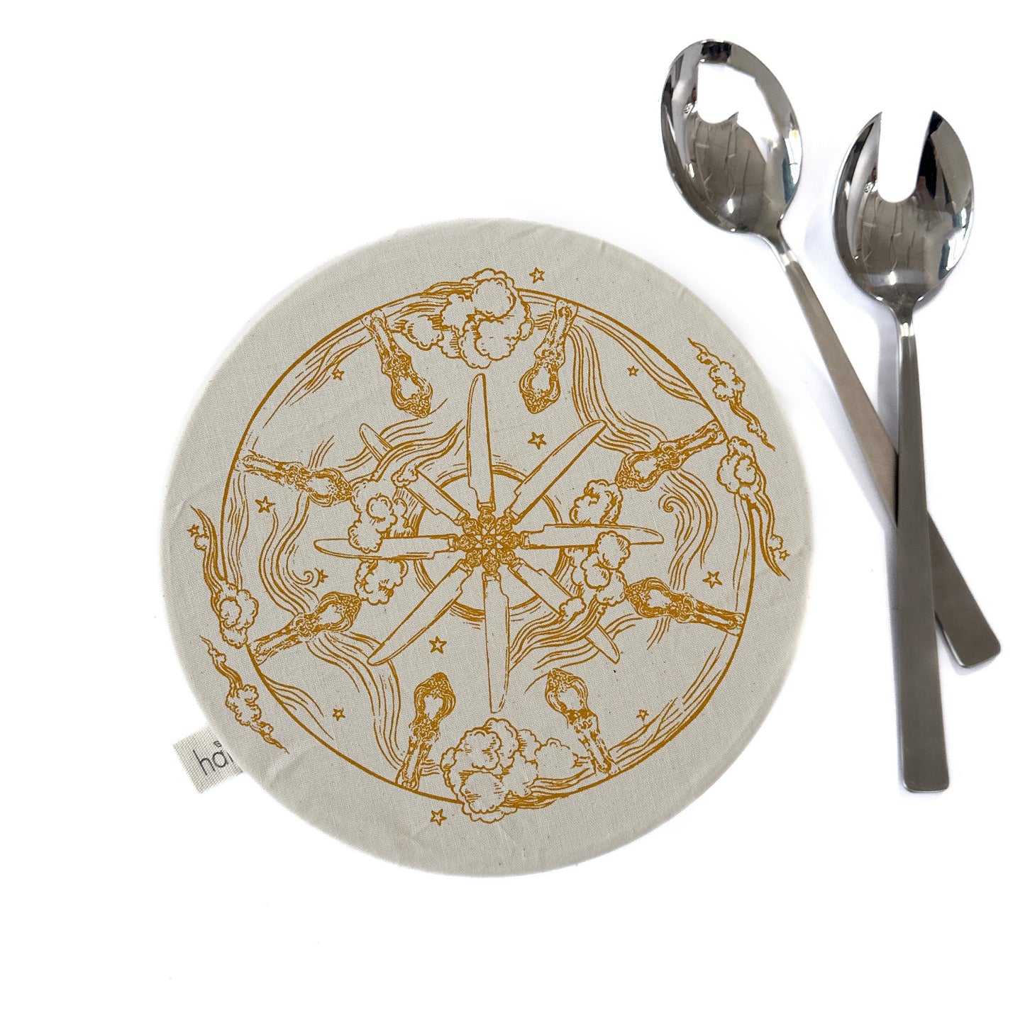 Halo Dish and Bowl Cover Medium | Utensils Print