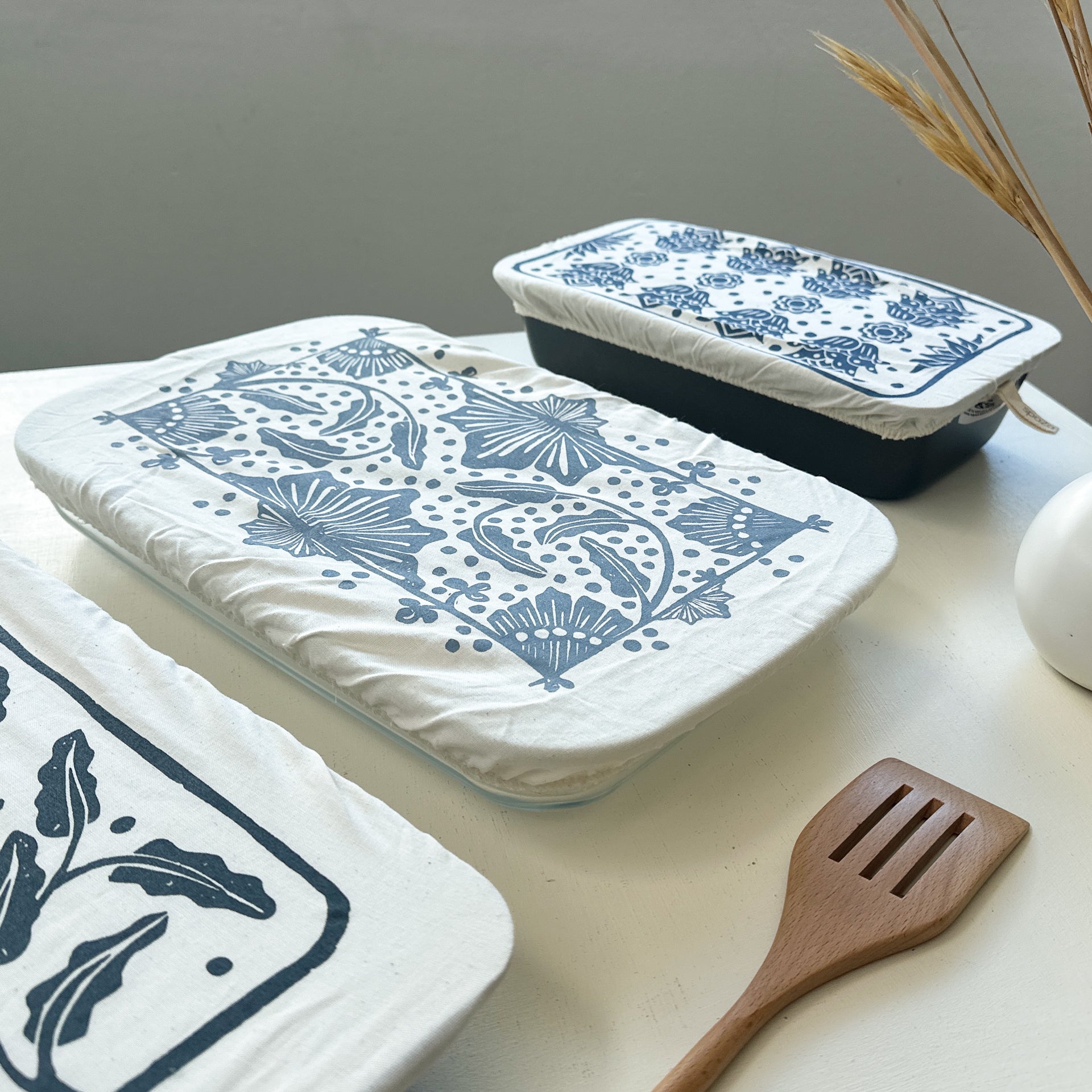Dish Cover 3 Pack Rectangle | Madiba Print