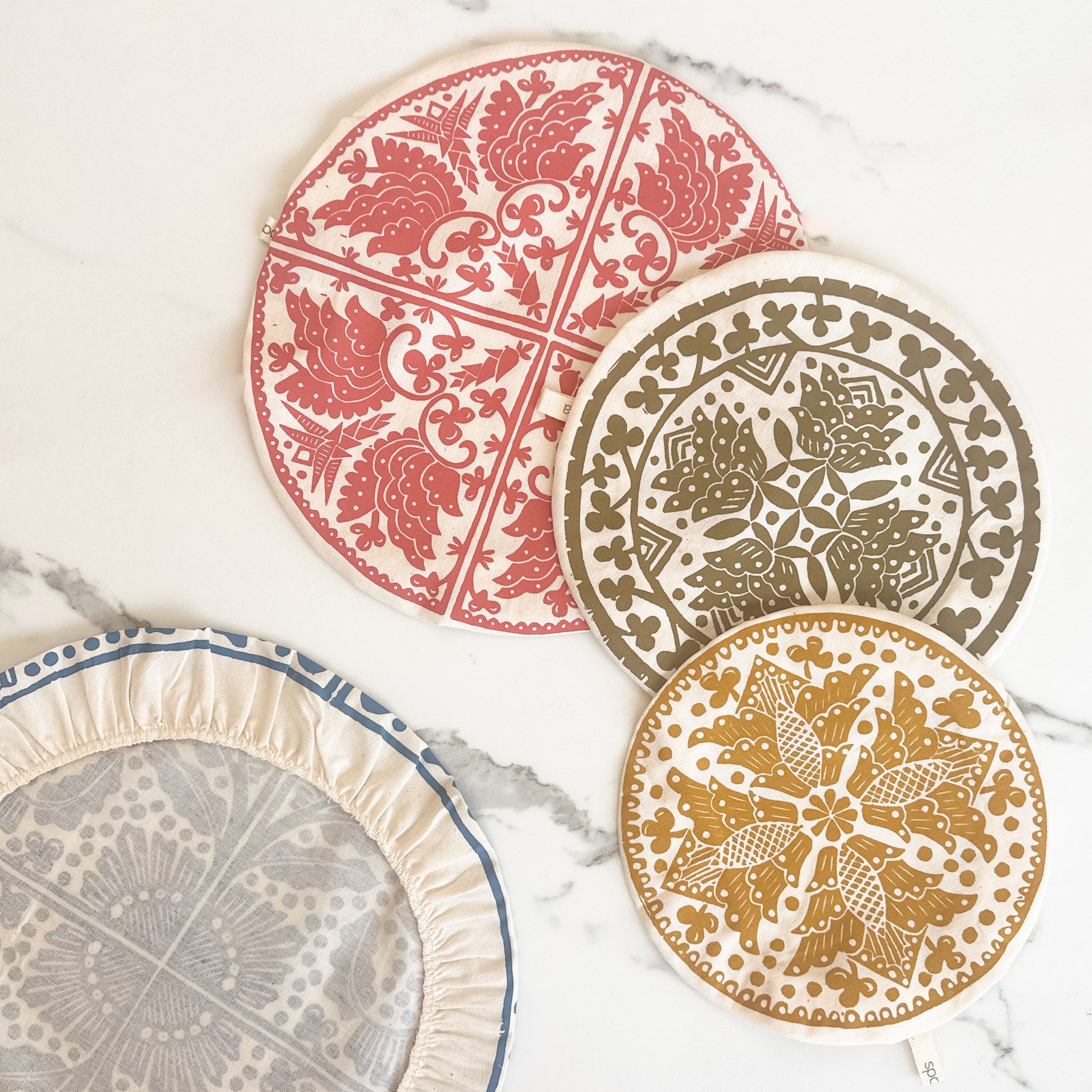 Dish and Bowl Cover Set of 4 Madiba Print | covers everything