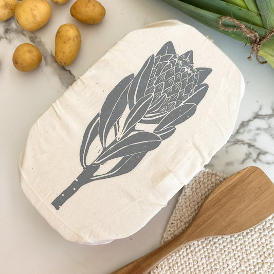 Dish Cover Mini Casserole and Loaf Pan | Protea Stem Print