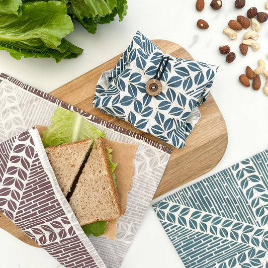 Food Wrap Set of 3 | easy fabric wrap for on the go