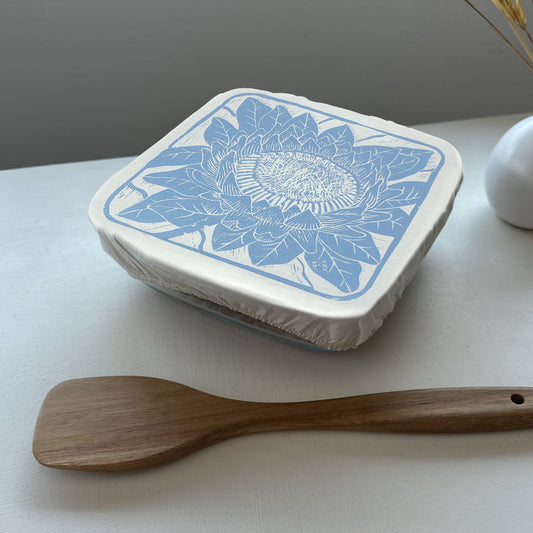 Dish and Casserole Cover Protea Print Square | for square bakes