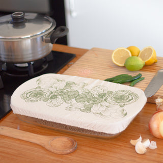 Halo Dish and Casserole Cover Rectangle Edible Flowers | Anushka Davids