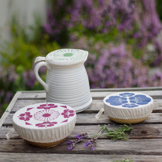 Halo Dish and Bowl Cover Small Set of 3 Edible Flowers | Johanna Linde